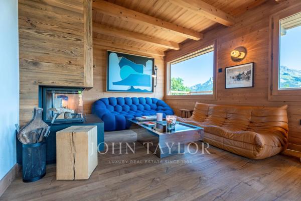 Chalet à Combloux – Vue Panoramique sur le Mont-Blanc
