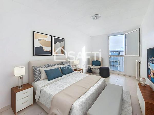 Marignane : T3 dernier étage, calme et tout à pied