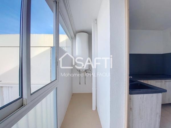 Marignane : T3 dernier étage, calme et tout à pied