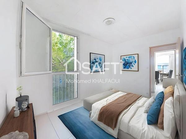 Marignane : T3 dernier étage, calme et tout à pied