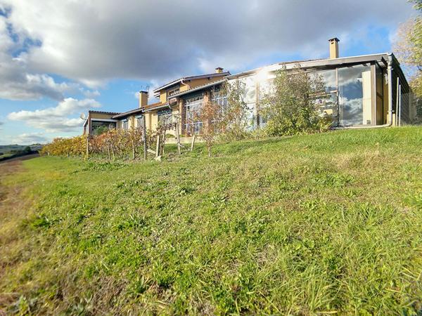 Grande maison renovee avec piscine, jardin et vue Pyrenees