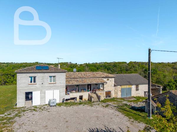 Montaigu-de-Quercy (82150) Superbe domaine avec 2 maisons, dépendances et piscine