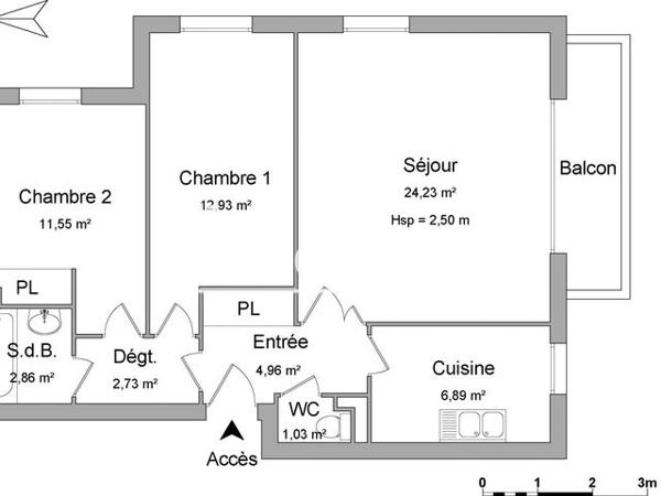 Location Appartement 3 pièces 67.18 m² - 6 RUE PIERRE DE RONSARD Evreux 27000