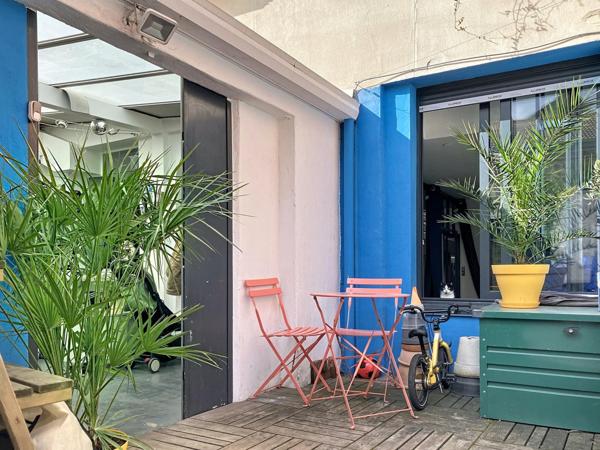 Loft avec terrasse à 5mn à pied du m° Robespierre