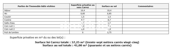 Appartement 3 pièces - 37 m²