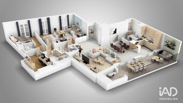 Appartement à vendre 4 pièces 111 m² Aix-les-Bains