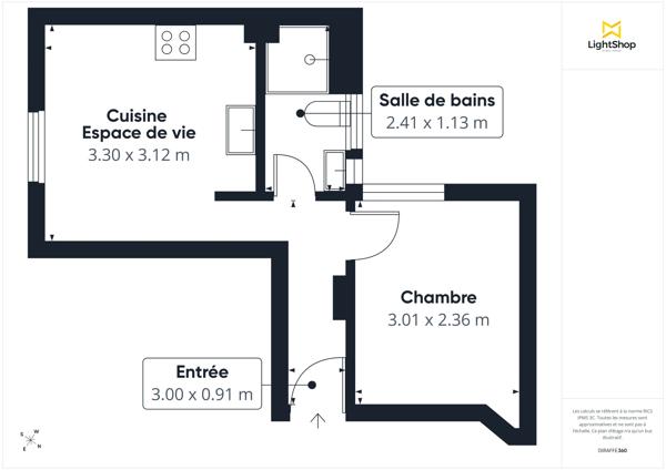 Entièrement rénové et bien agencé ! Appartement 2 pièces traversant de 24 m² - Boulevard de Ménilmontant, Paris 20e