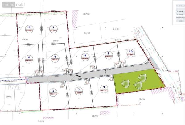 Terrain à Batir à vendre à Tourville-sur-Sienne dans la Manche (50200), ref : 6269