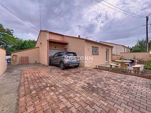 Maison Trouillas 4 pieces 95.77 m2, 3 chambres, 4 faces avec piscine.