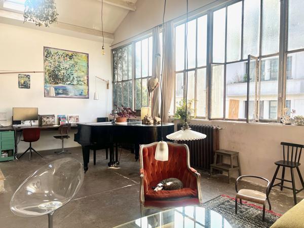 Montreuil (93100) Maison avec splendide duplex lumineux et grand atelier