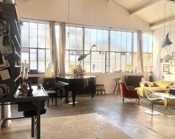 Montreuil (93100) Maison avec splendide duplex lumineux et grand atelier