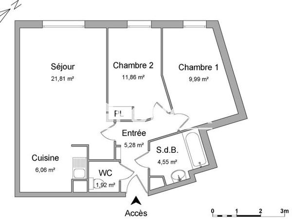 Location Appartement 3 pièces 61.5 m² - 56 RUE ANDRE NOUET Domont 95330