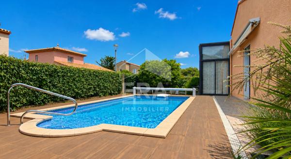 A VENDRE - LE BOULOU - MAISON PLAIN PIED, 4 FACES AVEC PISCINE