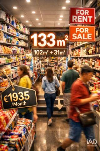 Boutique/Local commercial à vendre 133 m² Paris 20