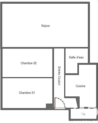 Appartement à vendre 3 pièces 61 m² Chelles