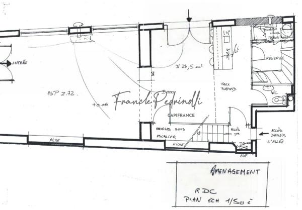 125 m² Locaux commerciaux  / bureaux LYON 6EME / A DIVISER