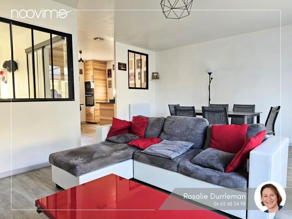 Maison de plain-pied lumineuse, au calme et avec grand garage