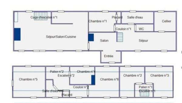 20MN de BERNAY, MAISON NORMANDE, T10 206M² 269500€ 1200M² de terrain.