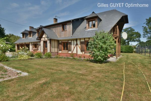 20MN de BERNAY, MAISON NORMANDE, T10 206M² 269500€ 1200M² de terrain.