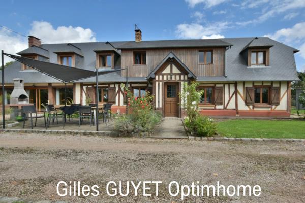 20MN de BERNAY, MAISON NORMANDE, T10 206M² 269500€ 1200M² de terrain.