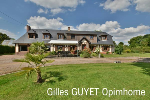 20MN de BERNAY, MAISON NORMANDE, T10 206M² 269500€ 1200M² de terrain.