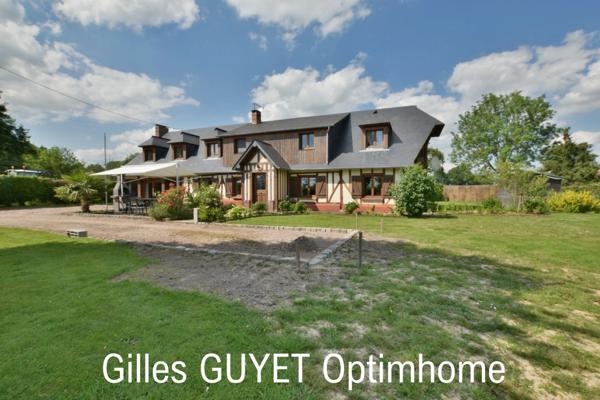 20MN de BERNAY, MAISON NORMANDE, T10 206M² 269500€ 1200M² de terrain.