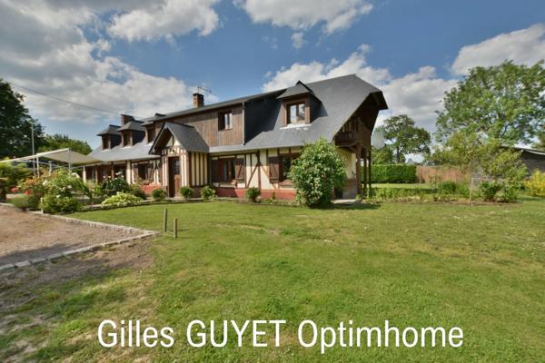 20MN de BERNAY, MAISON NORMANDE, T10 206M² 269500€ 1200M² de terrain.