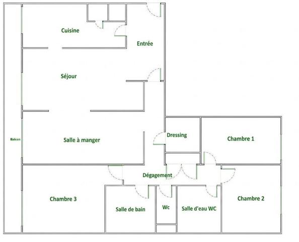 Appartement Familial 5 Pièces de 104,68 m² avec Vaste Balcon Filant Paris 12ème - Métro Dugommier