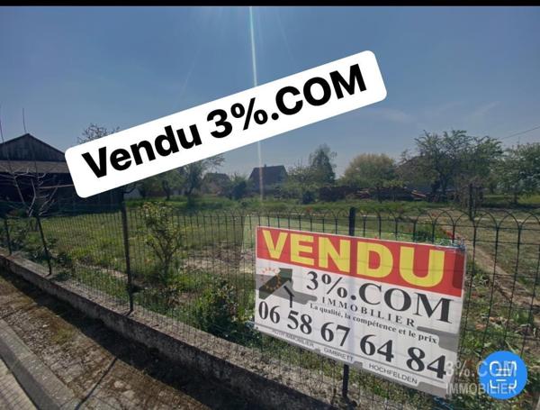 3%.COM Terrain constructible 4.40 ares hors lotissement  Pfettisheim (67370)