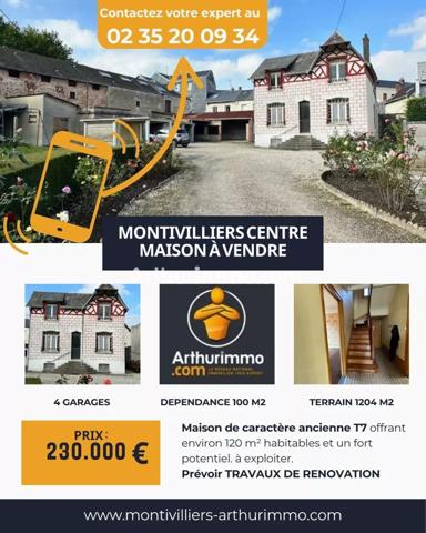 Vente Maison 7 pièces 120 m2 à Montivilliers