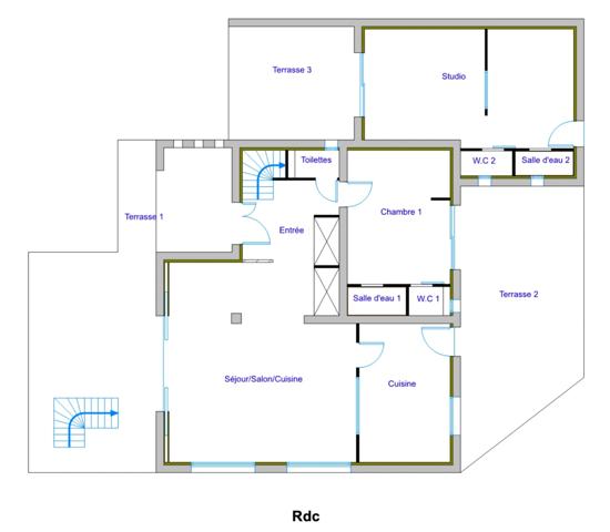 Dpt Gard (30), à vendre proche de UZES maison P5 de 123 m², piscine, panneaux solaire, gîte.