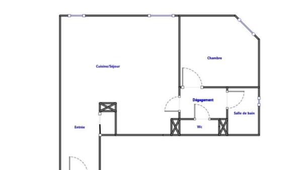 Appartement 44m² Lumineux 1 ch avec place de parking