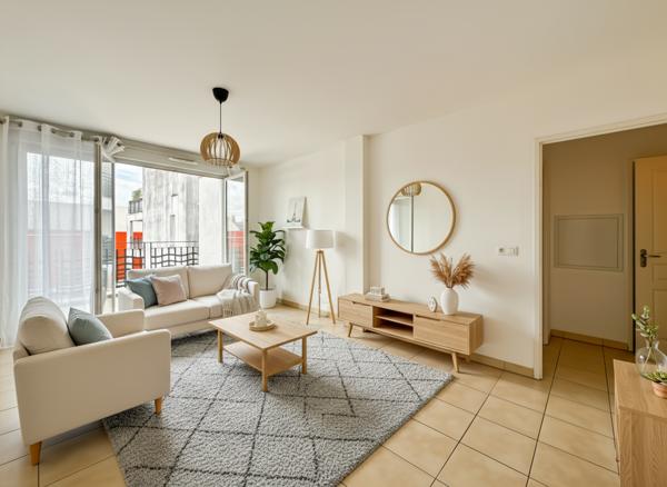 Appartement 2 pièces - 45 m² Exclusivité efficity