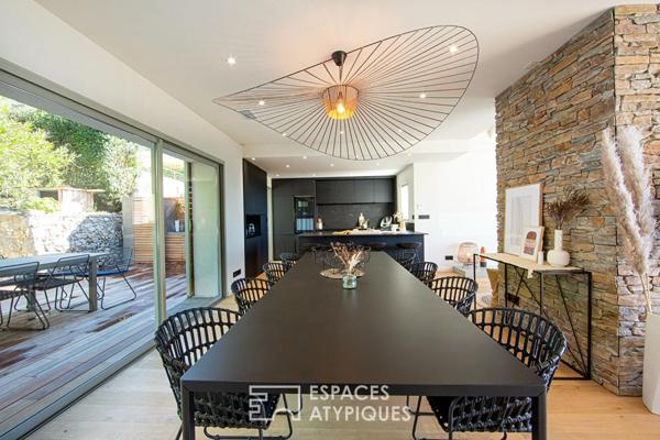 Villa vue rade sur les pentes du Faron