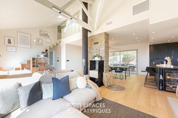 Villa vue rade sur les pentes du Faron