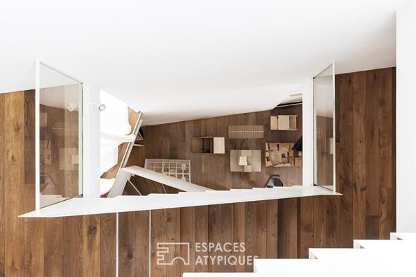 Maison Berton, prouesse architecturale brute et lumineuse avec toit-terrasse