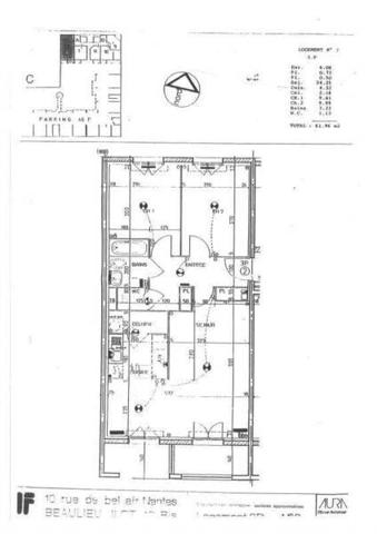 Appartement 3 pièces                                        - 44200 Nantes Réf : 12422