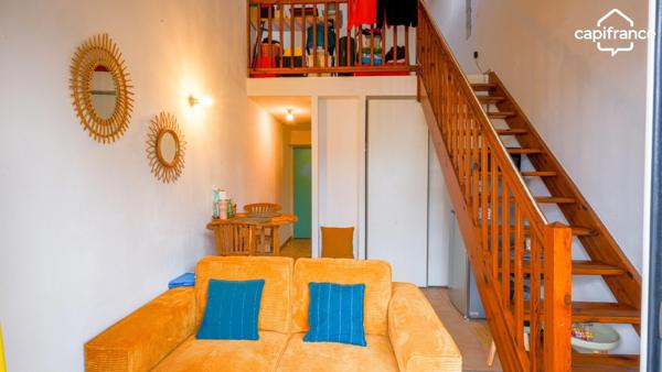 🏡 À louer – Studio T1 Bis avec mezzanine, terrasse & parking privatif