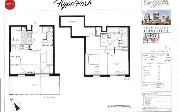 Appartement à louer    3 pièces •  Toulouse