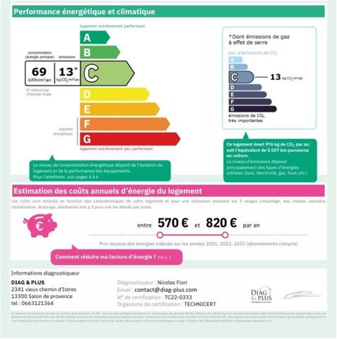 APPARTEMENT T3 – 74 m² – SALON-DE-PROVENCE – RÉSIDENCE SÉCURISÉE