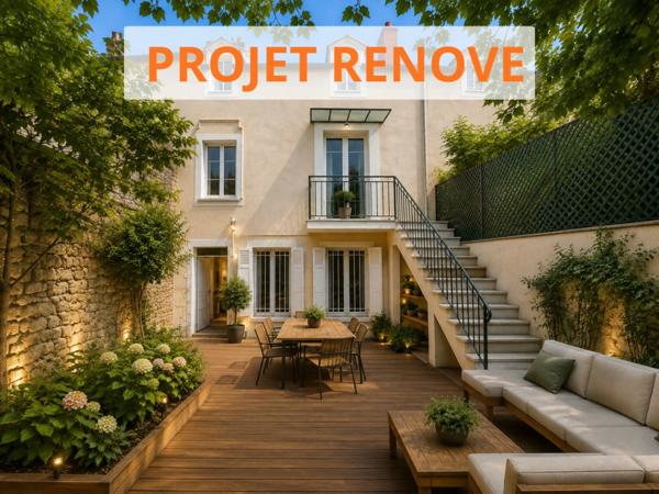 ÉTAMPES 91 CENTRE-VILLE – IMMEUBLE À RÉINVENTER AVEC JARDIN ET FORT POTENTIEL