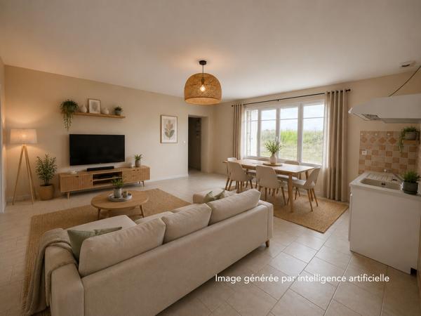 Maison 1 chambre de plain pied - Brie Sous Archiac