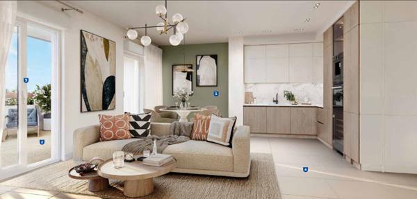 Marseille (13009) Marseille Quartier SAINT ANNE à partir de 258 000 euro le T2 de 42m2 et 19 m2 de terrasse