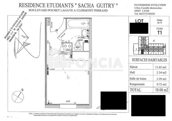 À vendre Studio - Clermont-ferrand 63000