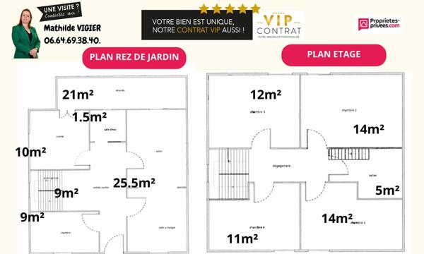 Maison Familiale d'environ 110m² avec véranda et terrain de 789 m²-Saint-Hilaire-Peyroux
