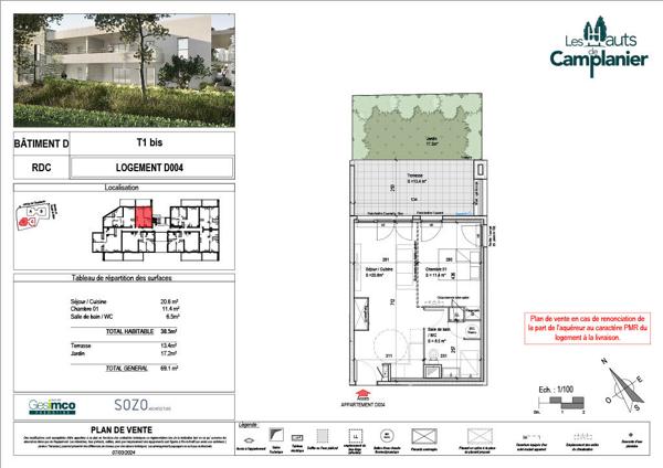Programme neuf Nimes 1 pièce 38.50 m2