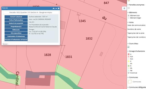 Terrain à vendre de 1 142,00 m² proche de BAUGE EN ANJOU (49)