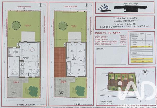 Maison à vendre 4 pièces 83 m² La Plaine-sur-Mer