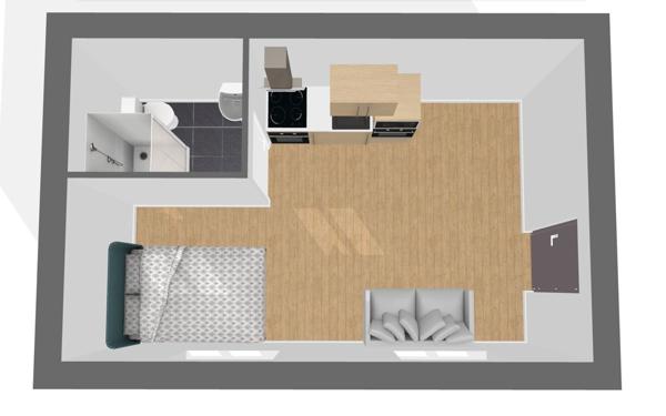 Appartement à vendre    1 pièce • 21 m2 Marseille 4