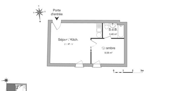 Location Appartement 2 pièces 29.54 m² - Trévoux 01600
